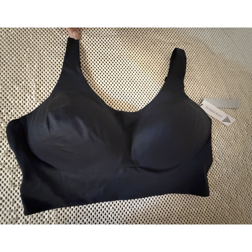HONEYLOVE CrossOver Wireless Bra Sz XS Smoothing Lift Black Mesh Worn Once Soft! - Picture 10 of 11